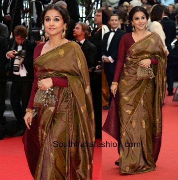 Vidya Balan in green organza saree is the queen of floral prints, see all  pics | Fashion Trends - Hindustan Times