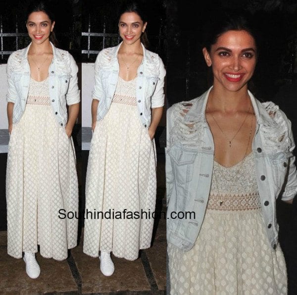 Deepika Padukone in Payal Jain at Tamasha Promotions