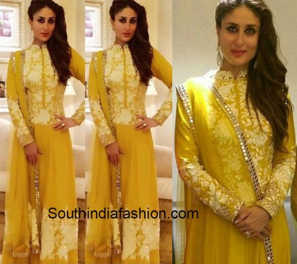 Kareena Kapoor in Manish Malhotra at Malabar jewllery launch in Abu Dhabi