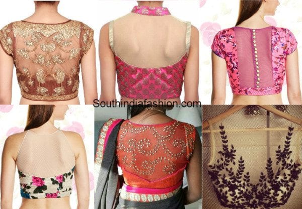 Pretty Sheer Blouse Back Neck Designs Worth Trying Out!