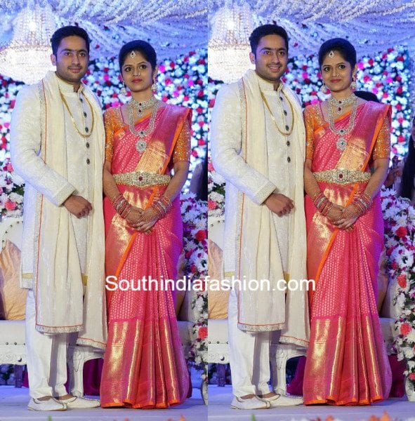 south indian engagement sarees