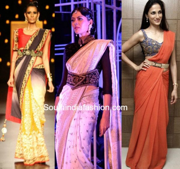 Belted sarees