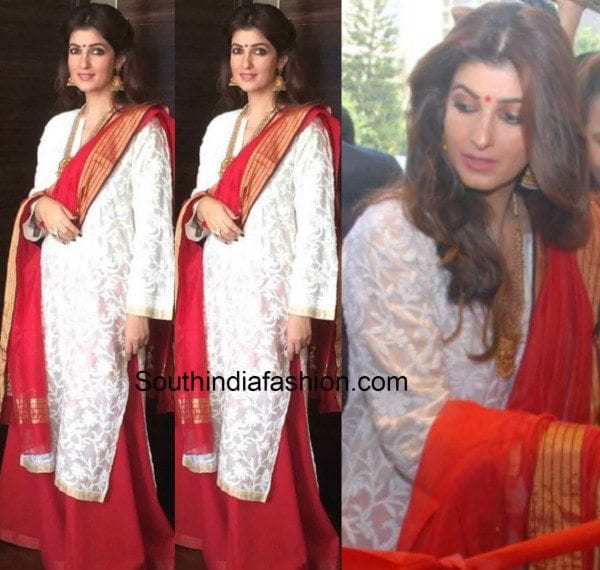 Twinkle Khanna in salwar palazzos