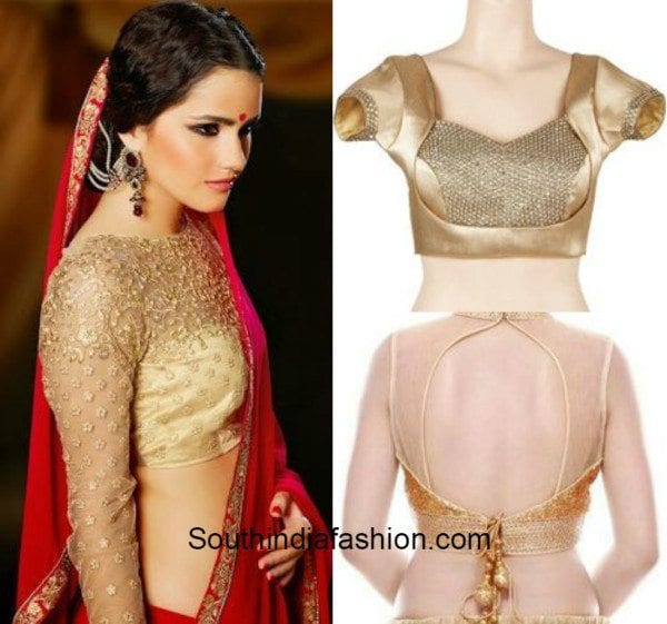 Gold blouses with net