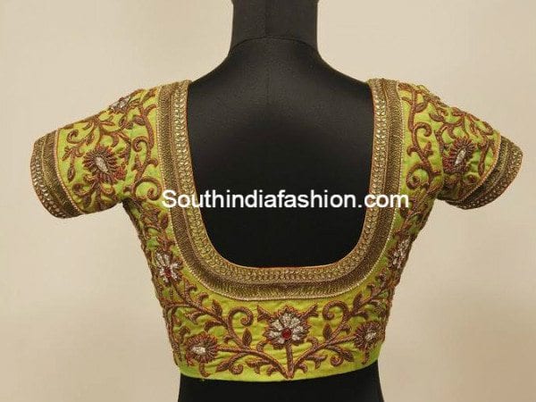 pattu saree blouse designs