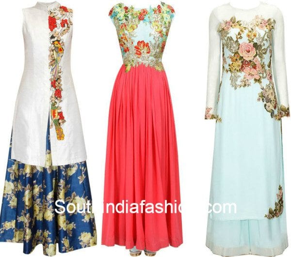 Floral Indo Westerns