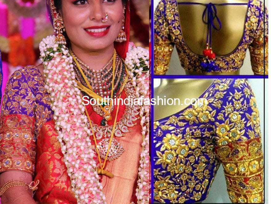 10 Gorgeous Maggam Work Blouse Designs by Shilpa Reddy ...