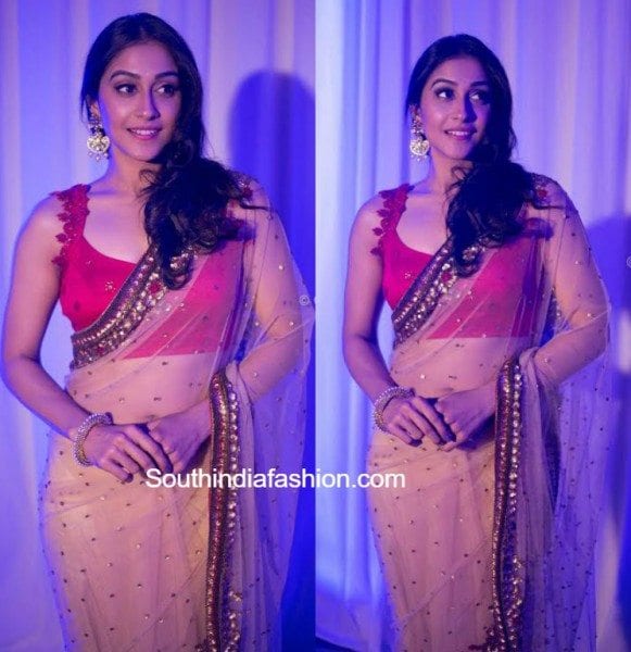 reginacassandra_pranthireddy_white_saree_usa