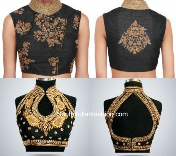 Beauty of Black & Gold Outfits – South India Fashion