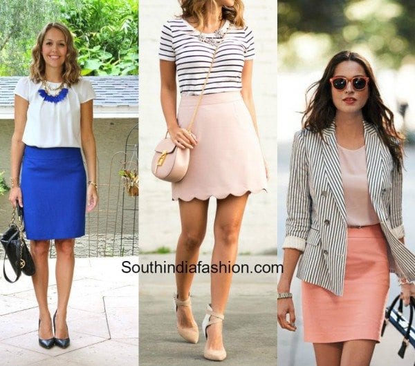 How to rock skirts at work?! South India Fashion