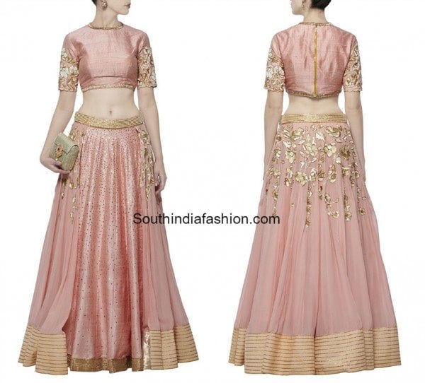 peach_lehenga_crop_top_by_divya_reddy