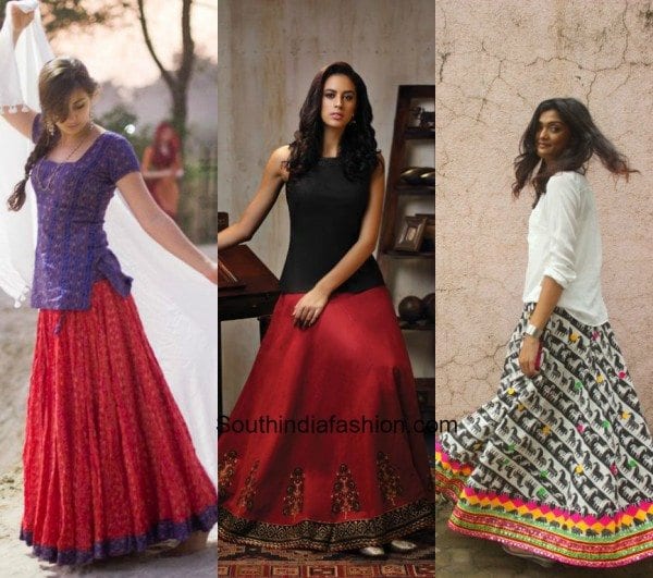 Long ethnic skirts