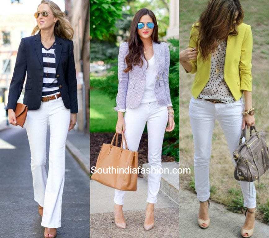 Evergreen Summer Trend: WHITE PANTS! – South India Fashion