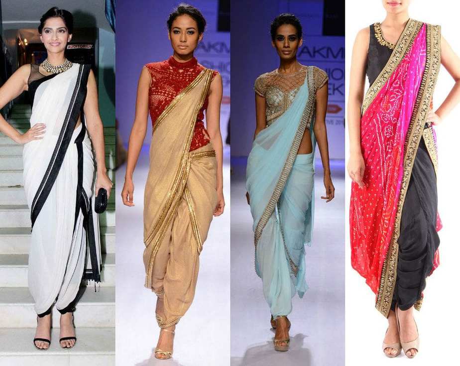 Heels to sales wear with saree