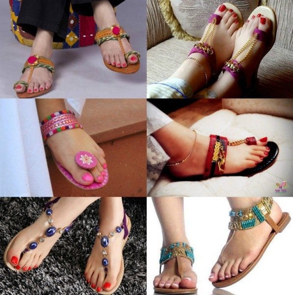 indian_flats_chappals_with_indian_outfits