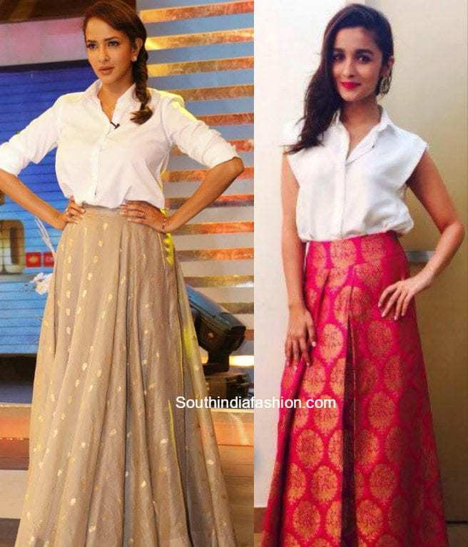 maxi skirt with shirts