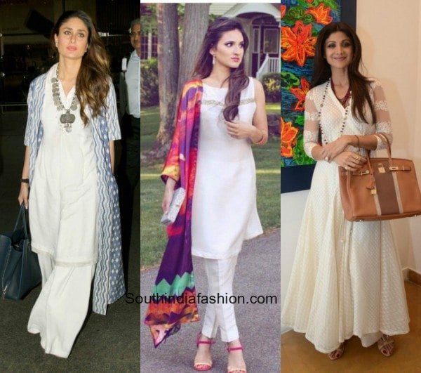 White Kurtas with palazzos