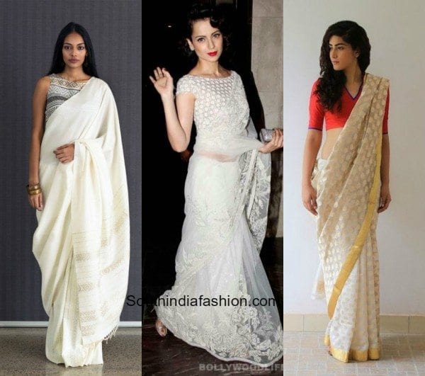 White Sarees