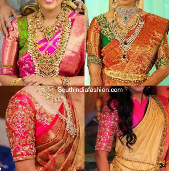 elbow_length_blouse_designs_for_wedding_kanjeevaram_sarees