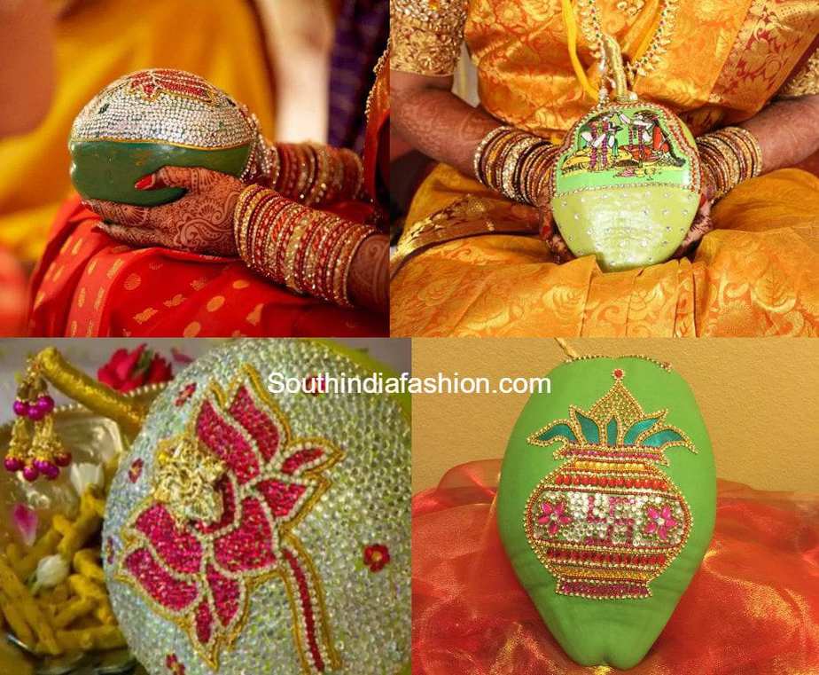 Green Decorative coconut