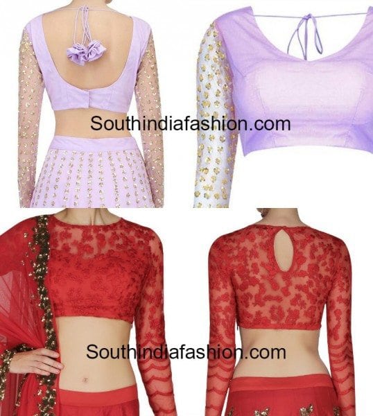 blouse_designs_with_net_sleeves