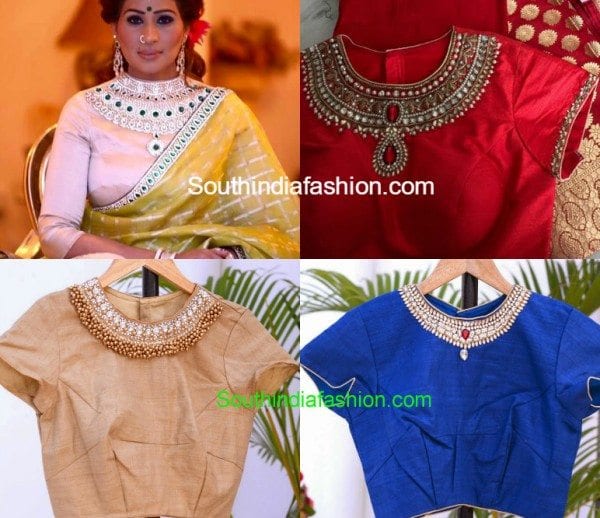 jewel_neckline_saree_blouse_necklace_neck