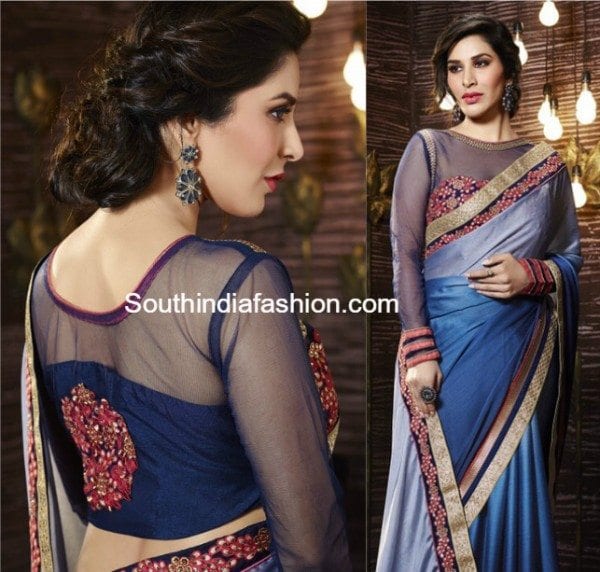 net_blouse_for_sarees