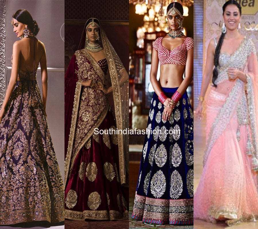 bridal lehenga for dark complexion