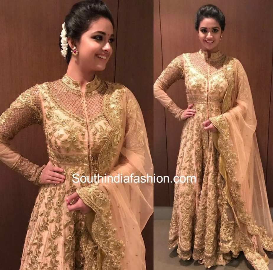 Keerthi suresh deals in anarkali dress