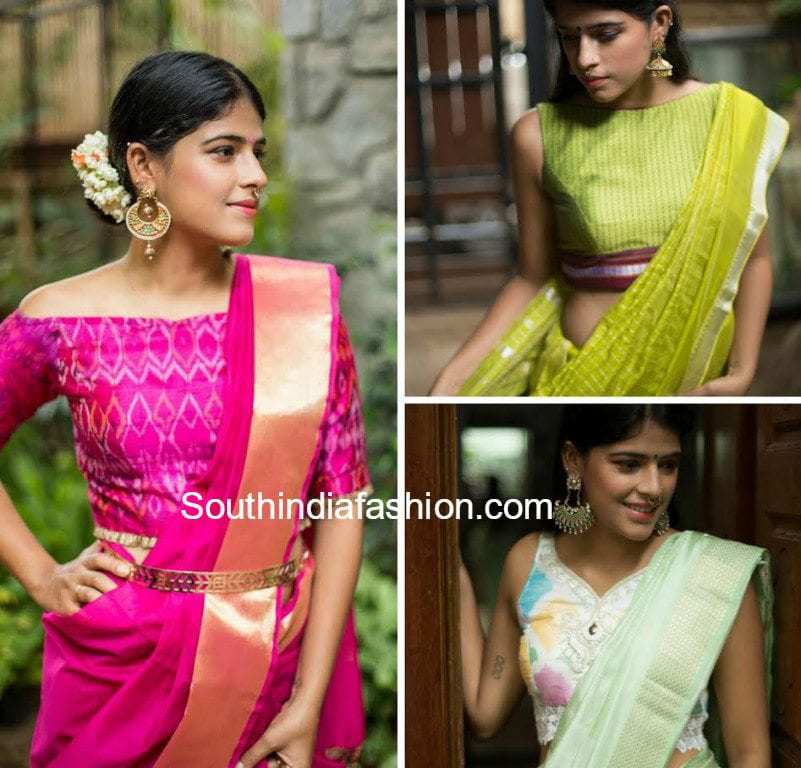 Discover more than 65 blouse designs for pochampally sarees latest ...