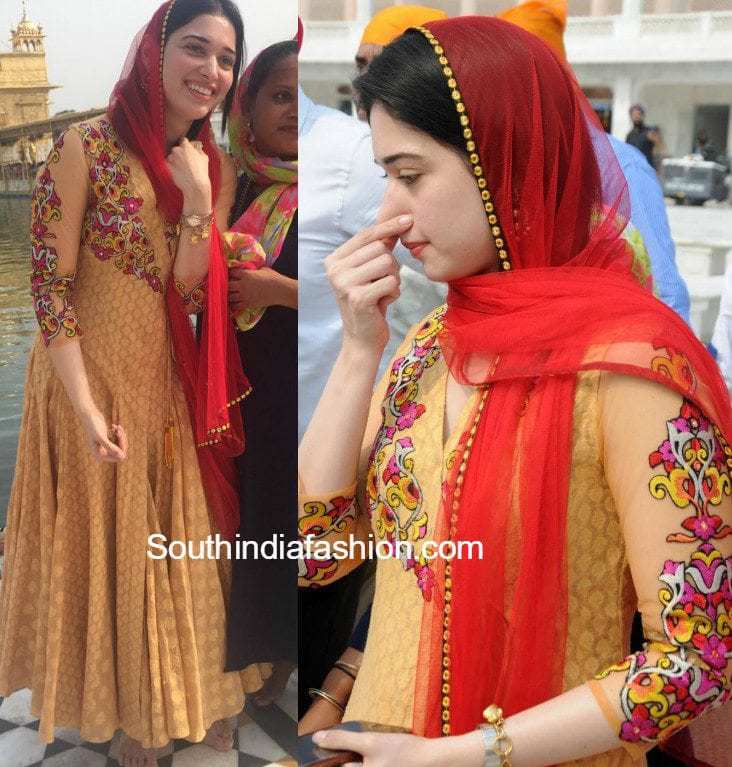 tamanna bhatia red suit