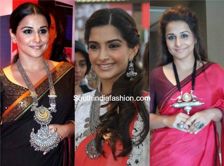 Matching Oxidised Jewellery With Saree 2024 www.alhudapk