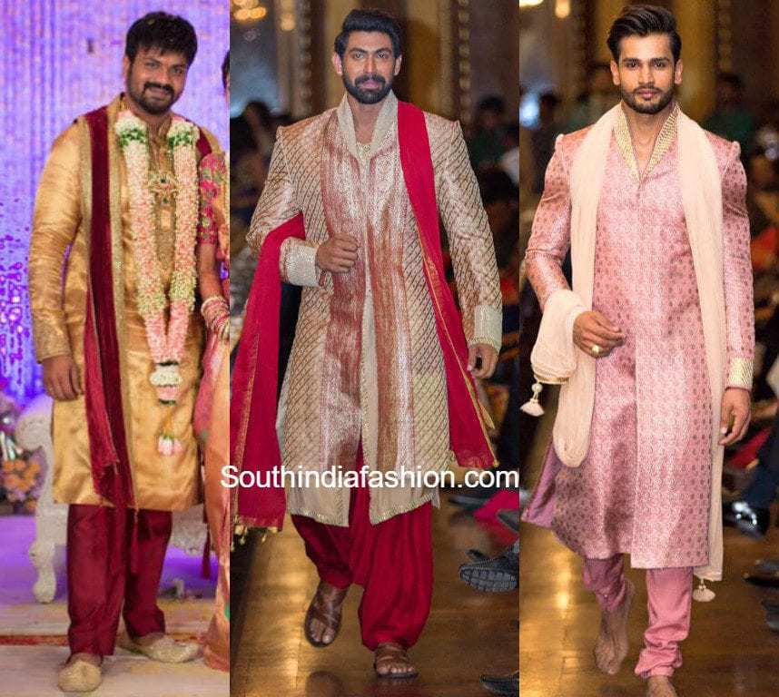 south indian male wedding outfit