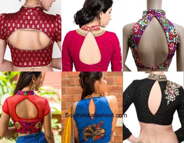 Blouse Back Neck Designs 2016