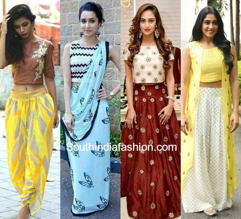 How to Wear Crop Top For Different Occasions South India Fashion