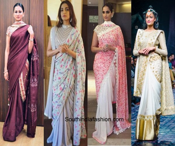 Ulta pallu on sale saree
