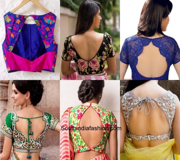 Blouse Back Neck Designs 2016