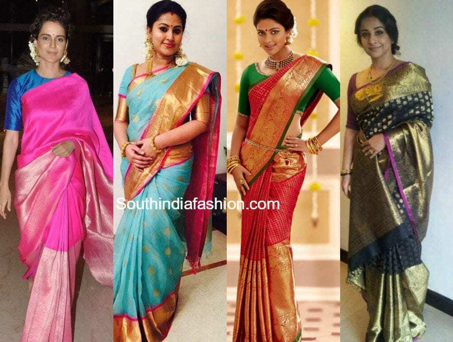 heavy big border kanjeevaram sarees