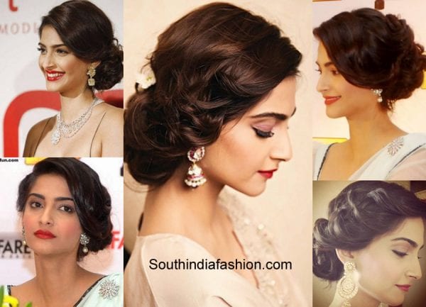 8 Celebrity Inspired Hairstyles For The Next Wedding You Attend – South India Fashion 8 Celebrity Inspired Hairstyles For The Next Wedding You Attend – South India Fashion