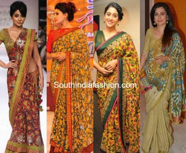 actress-kalamkari-sarees