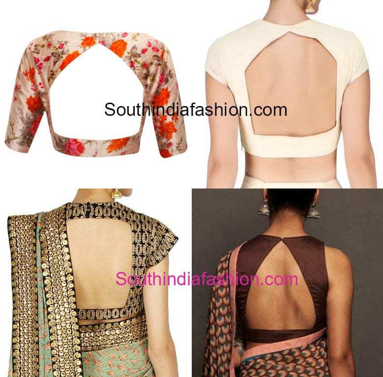 Top 8 Most Trending Blouse Back Neck Designs For 2017 – South India Fashion