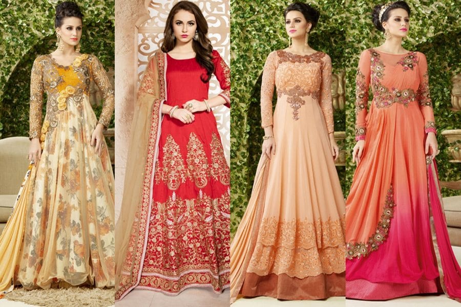 online engagement gowns india