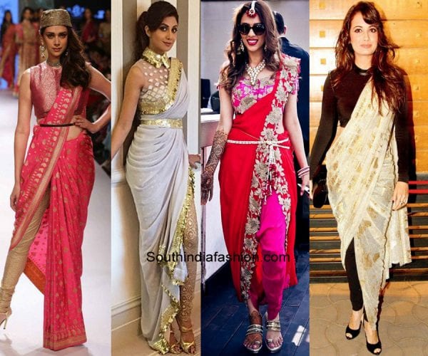 How To Wear Saree Pants / Pant Style Sarees / Sarees With Pants