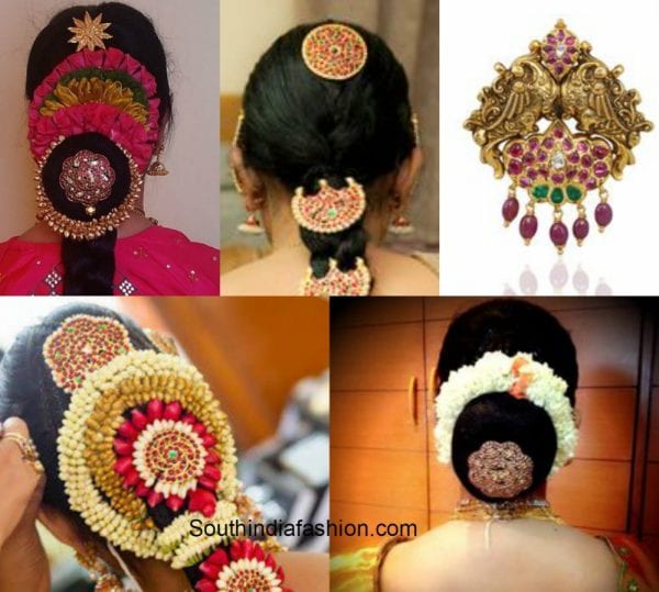 Traditional Morni Golden Jadau Pippal Patti Hair Clips  Amazel Designs