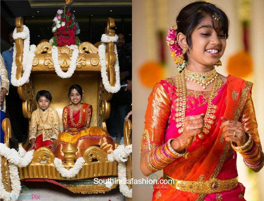 Film Director Maruthi Daughter S Half Saree Ceremony South India
