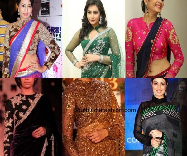 6 Fabulous Blouse Designs for Flabby Arms – South India Fashion