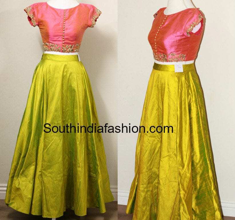 top design with long skirt