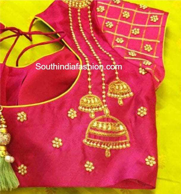 Blouse Embroidery Designs Silk Sarees Blouse Embroidery Designs Silk Sarees