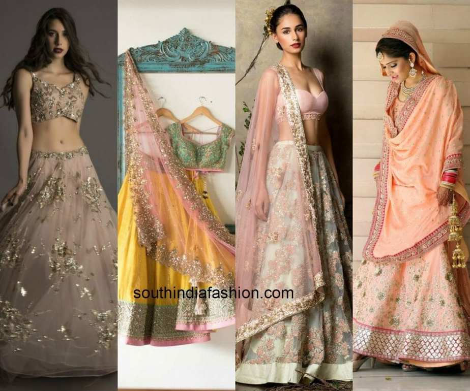 pastel shade lehenga