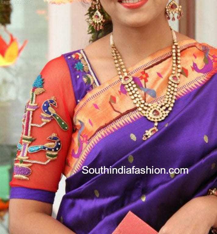 Latest paithani best sale blouse designs 2018